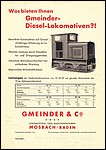 Gmeinder-Diesel-Lokomotiven
